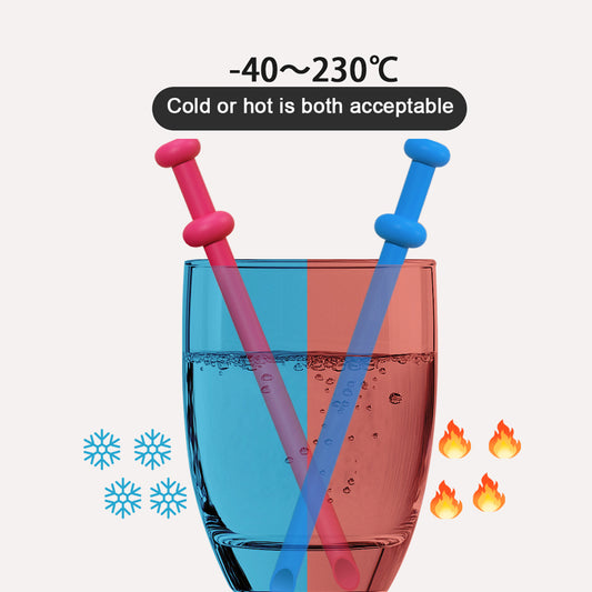 Replacement 25cm Long Silicone Straw Reusable Straw Flexible Drinking Straw Toddler Children Food Grade Materials Tasteless