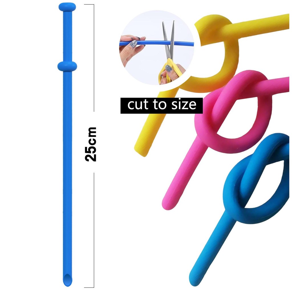 Replacement 25cm Long Silicone Straw Reusable Straw Flexible Drinking Straw Toddler Children Food Grade Materials Tasteless