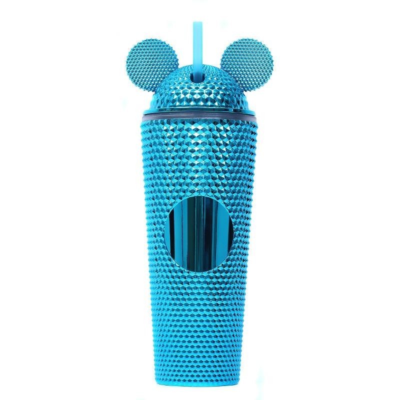 【Pisuz Way】Water Bottle double wall 710ml plastic durian tumbler durian cup with cute mickey lid cap cover