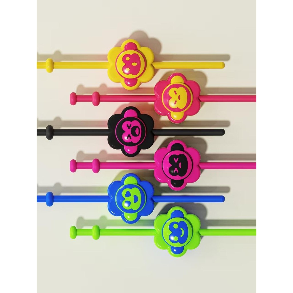 Music straw blind box happy song straw surprise box creative design blind box gift parent-child gift accessories silicone straw