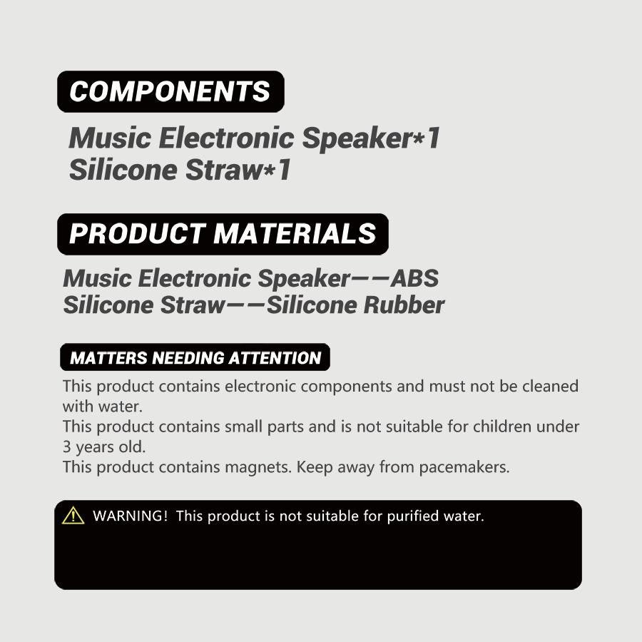 Music straw blind box happy song straw surprise box creative design blind box gift parent-child gift accessories silicone straw