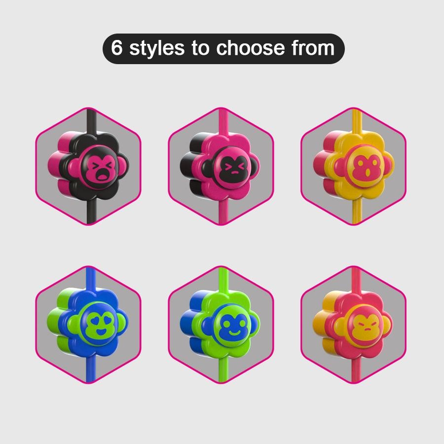 Music straw blind box happy song straw surprise box creative design blind box gift parent-child gift accessories silicone straw