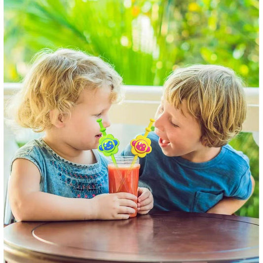 Music straw blind box happy song straw surprise box creative design blind box gift parent-child gift accessories silicone straw