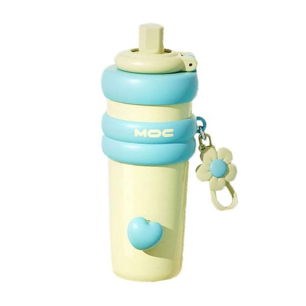【Pisuz Way】Ceramic liner thermos cup 750ml giant thermos cup girls high-value student large capacity portable straw cup