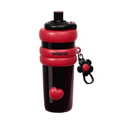 【Pisuz Way】Ceramic liner thermos cup 750ml giant thermos cup girls high-value student large capacity portable straw cup