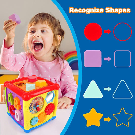 2023 Baby Toy, Baby Musical Toy, Baby Cube, Early Learning Toy 18 Months, Sound and Light, Activity and Developmental Toys, Educational Games Gift for Boys Girls 1 2 Years Old